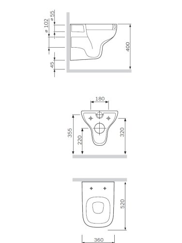 Унитаз AM.PM Like C801700SC