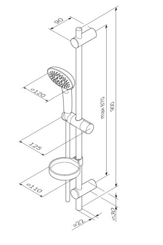 Душевой набор AM.PM Spirit 2.0 F0170A000