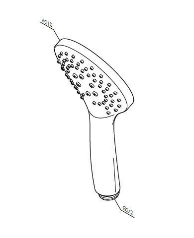 Ручной душ AM.PM Gem F0290000