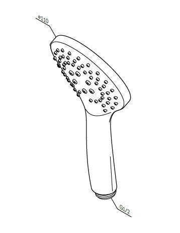 Ручной душ AM.PM Gem F0290100