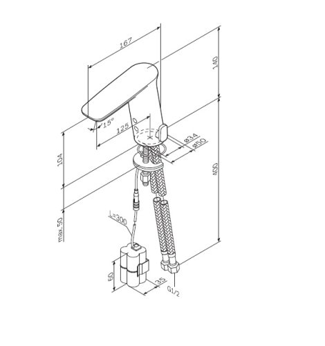 Смеситель для умывальника AM.PM Inspire 2.0 F50A02300