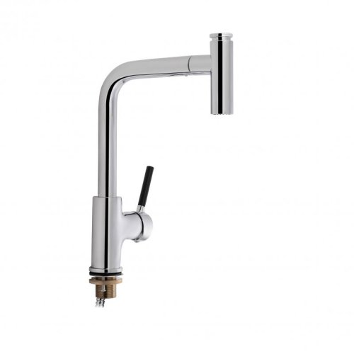 Кухонная мойка Qtap S7843 2.7/1.0 + смеситель для кухни Qtap Inspai CRM 013F