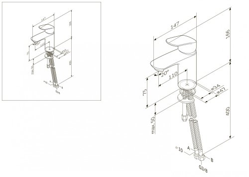 Смеситель для умывальника AM.PM Like F8093000