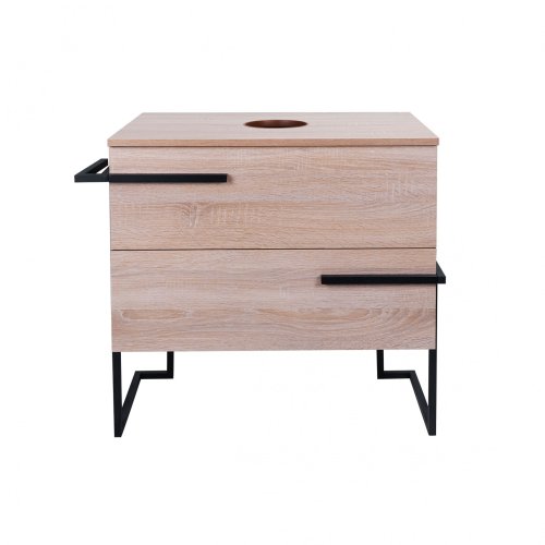 Тумба напольная Qtap Taurus Whitish oak со столешницей QT2480TNT703WO