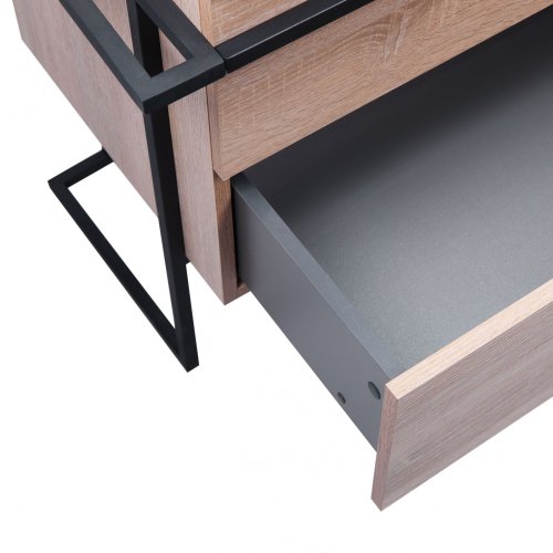 Тумба напольная Qtap Taurus Whitish oak со столешницей QT2480TNT703WO