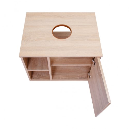 Тумба підвісна Qtap Pisces Whitish oak зі стільницею QT2579TPL603WO