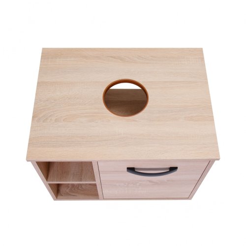 Тумба підвісна Qtap Pisces Whitish oak зі стільницею QT2579TPL603WO