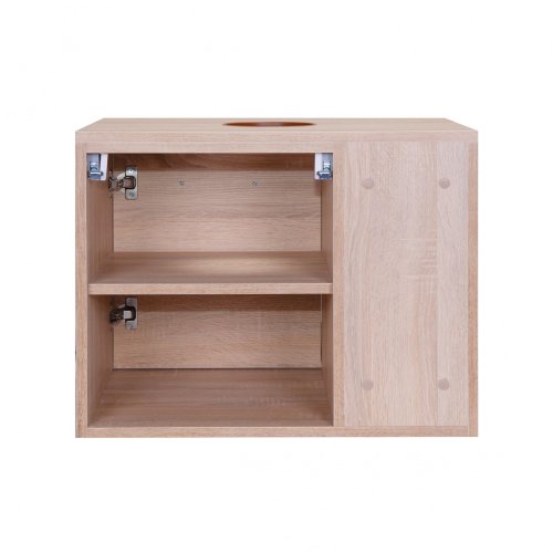 Тумба підвісна Qtap Pisces Whitish oak зі стільницею QT2579TPL603WO