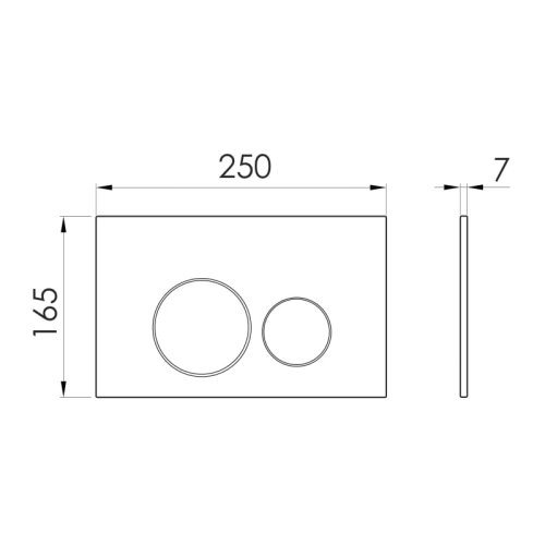 Панель смыва Imprese i7111SR