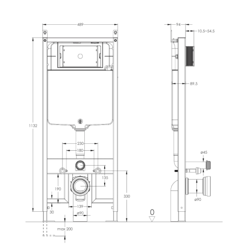 Инсталляция для унитаза Imprese 3в1 i1230