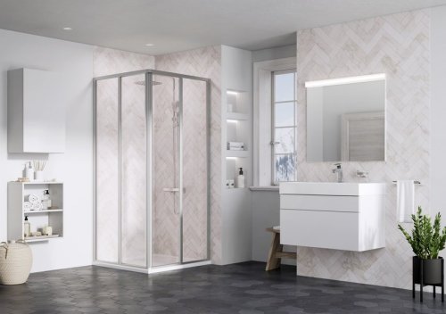 Элемент душевой кабины Ravak Supernova SRV2-75 S профиль черный, Pearl 14V303O211