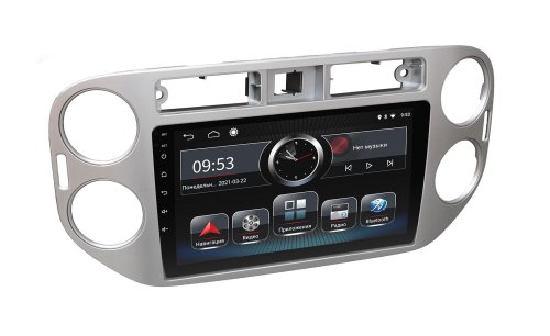 Штатна магнітола INCar PGA2-1076 Volkswagen Tiguan 2011-2016 Silver Android 8 DSP +Navi