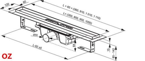 Душевой канал Ravak Chrome 750 X01621