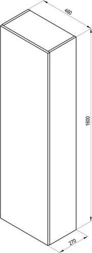 Пенал Ravak Formy SB 460 Дуб X000001261