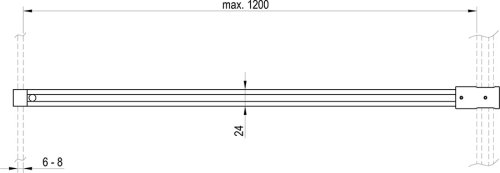 Держатель Ravak W SET-Uni T-образное соединение Черный GWD010003024