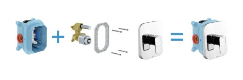 Смеситель скрытого монтажа Ravak TD 066.00 X070071