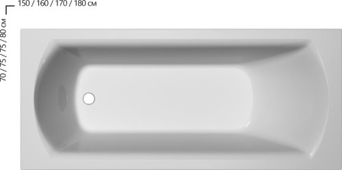 Ванна Ravak Domino II 170х75 XAU0000038