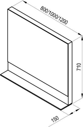 Зеркало Ravak Formy 1000 Орех X000001050