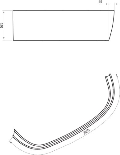 Панель Ravak Love Story II L фронтальная A CZ75100A00