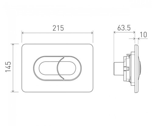 Панель смыва VOLLE Ego Neo 221133