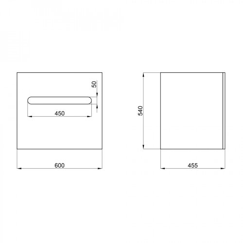 Тумба підвісна Qtap Virgo White/Whitish oak QT1874TPА601W
