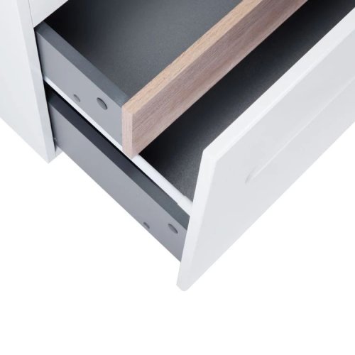 Тумба подвесная Qtap Virgo White/Whitish oak QT1874TPА701W