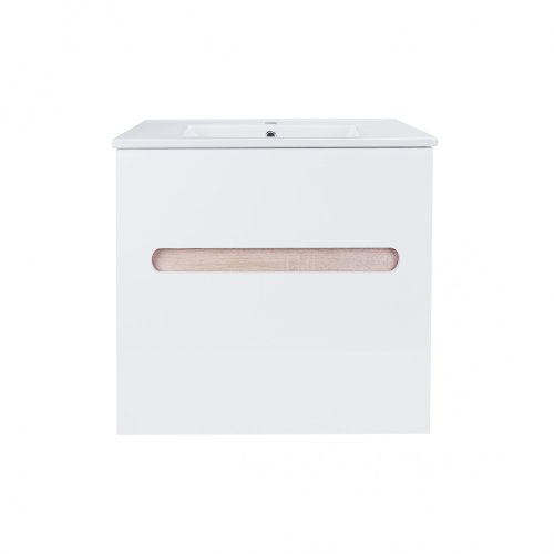 Тумба з умивальником Qtap Virgo White/Whitish oak QT1872TPА6013060CW