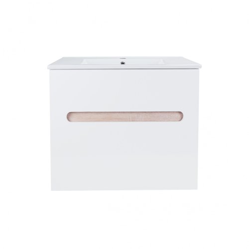 Тумба з умивальником Qtap Virgo White/Whitish oak QT1872TPА7013070CW