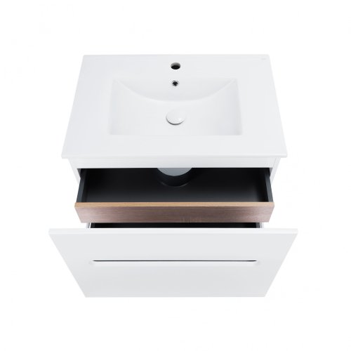 Тумба з умивальником Qtap Virgo White/Whitish oak QT1872TPА7013070CW