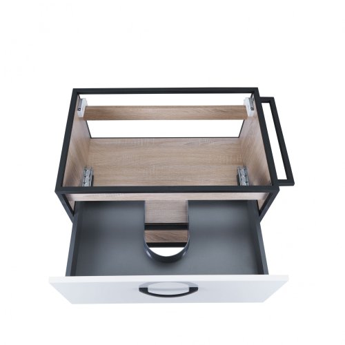 Тумба подвесная Qtap Taurus White/Whitish oak QT2474TPT703WWO