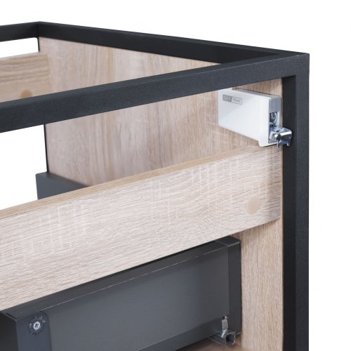 Тумба подвесная Qtap Taurus White/Whitish oak QT2474TPT703WWO