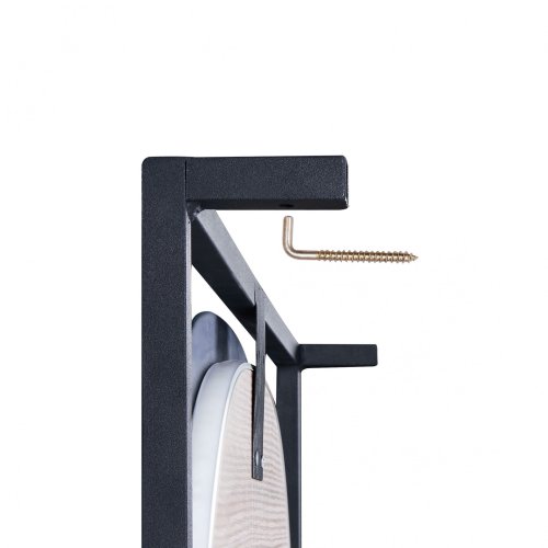 Зеркало Qtap Taurus Black/Whitish oak с LED-подсветкой QT2478ZP600BWO