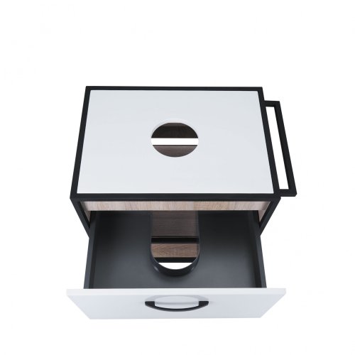 Тумба підвісна Qtap Taurus White/Whitish oak зі стільницею QT2479TPT603WWO