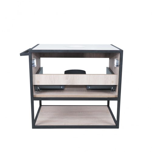 Тумба підвісна Qtap Taurus White/Whitish oak зі стільницею QT2479TPT603WWO