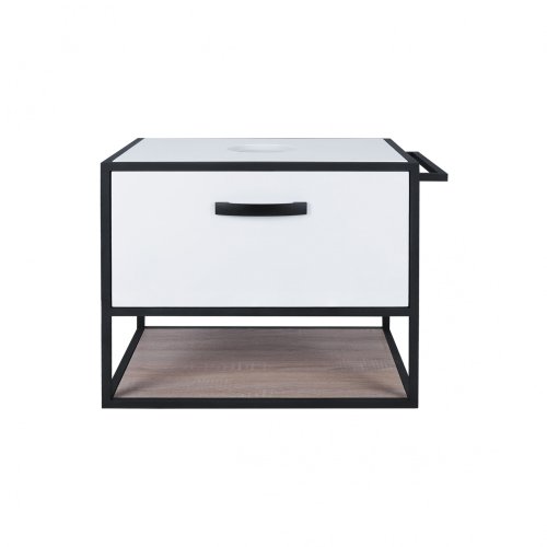 Тумба підвісна Qtap Taurus White/Whitish oak зі стільницею QT2479TPT703WWO