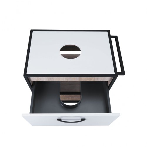 Тумба підвісна Qtap Taurus White/Whitish oak зі стільницею QT2479TPT703WWO