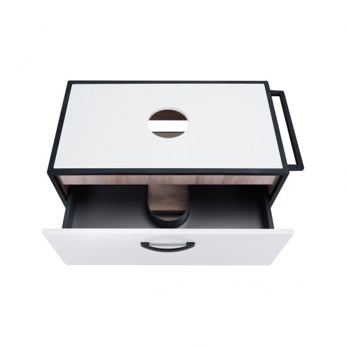 Тумба подвесная Qtap Taurus White/Whitish oak со столешницей QT2479TPT803WWO