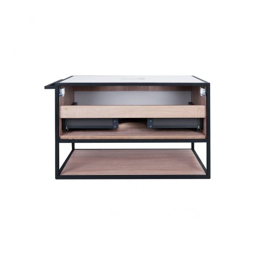 Тумба подвесная Qtap Taurus White/Whitish oak со столешницей QT2479TPT803WWO