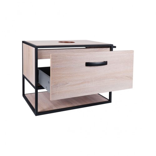 Тумба подвесная Qtap Taurus Whitish oak со столешницей QT2479TPT703WO