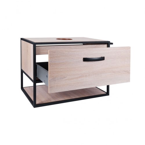 Тумба подвесная Qtap Taurus Whitish oak со столешницей QT2479TPT803WO