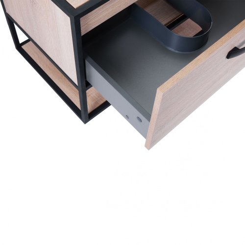 Тумба подвесная Qtap Taurus Whitish oak со столешницей QT2479TPT803WO