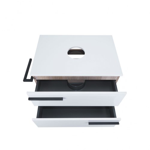 Тумба підлогова Qtap Taurus White/Whitish oak зі стільницею QT2480TNT703WWO