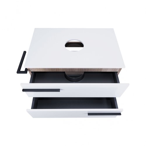 Тумба підлогова Qtap Taurus White/Whitish oak зі стільницею QT2480TNT803WWO