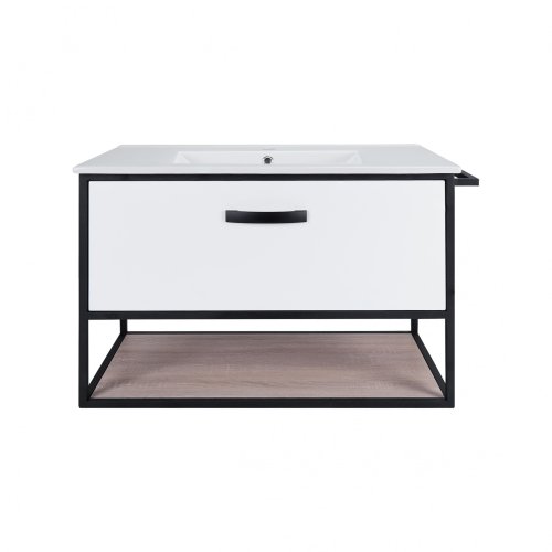 Тумба з умивальником Qtap Taurus White/Whitish oak QT2472TPT803WWO