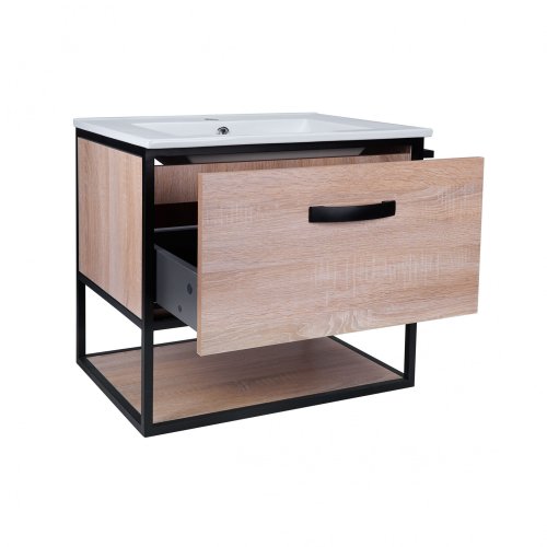 Тумба з умивальником Qtap Taurus Whitish oak QT2472TPT603WO