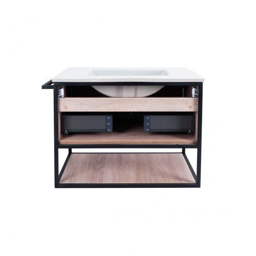 Тумба з умивальником Qtap Taurus Whitish oak QT2472TPT703WO