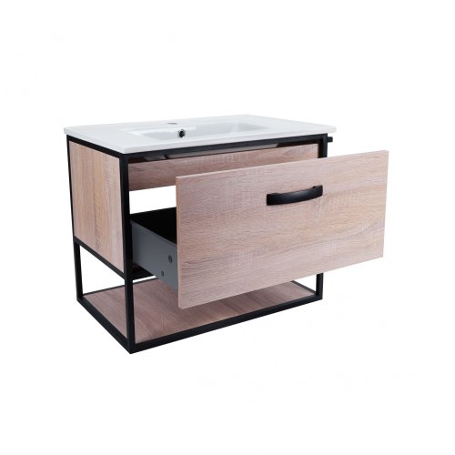 Тумба з умивальником Qtap Taurus Whitish oak QT2472TPT703WO