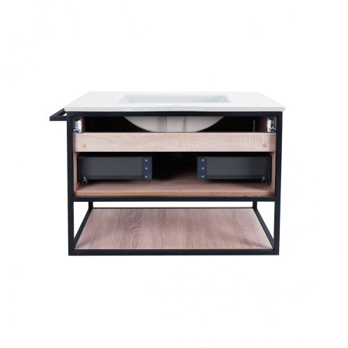 Тумба с умывальником Qtap Taurus Whitish oak QT2472TPT803WO