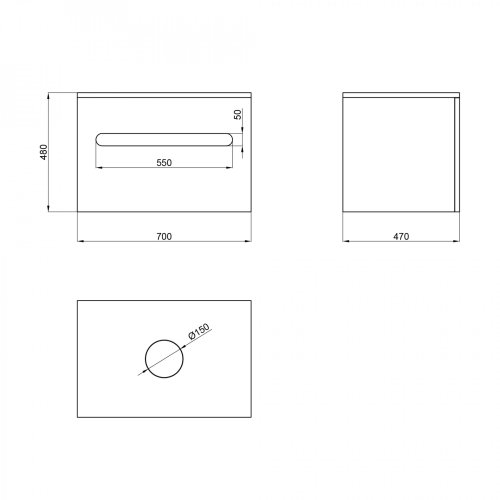 Тумба підвісна Qtap Virgo White/Whitish oak зі стільницею QT1879TPА701WWO