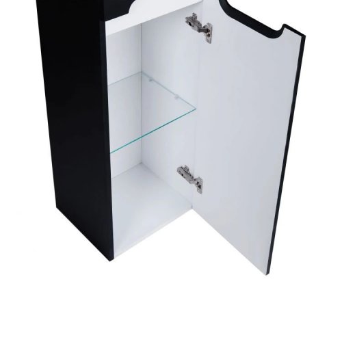 Пенал підвісний Qtap Virgo Black/White QT1876PP1652RBW